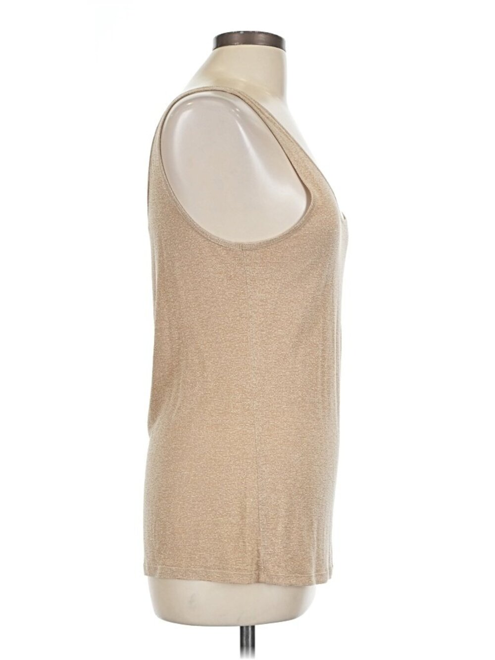 Jennifer Lopez Gold Metallic Shimmer Tank Top Women's Sz M - Picture 7 of 12